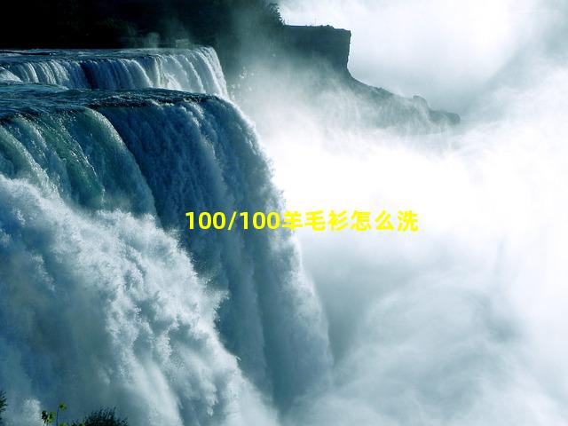 100/100羊毛衫怎么洗