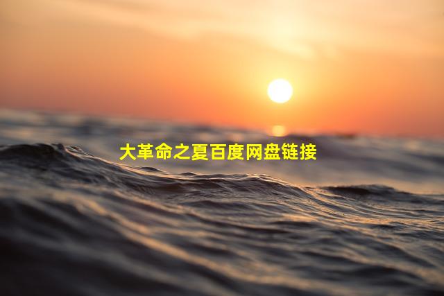 大革命之夏百度网盘链接