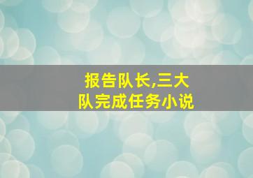 报告队长,三大队完成任务小说