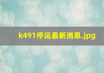 k491停运最新消息